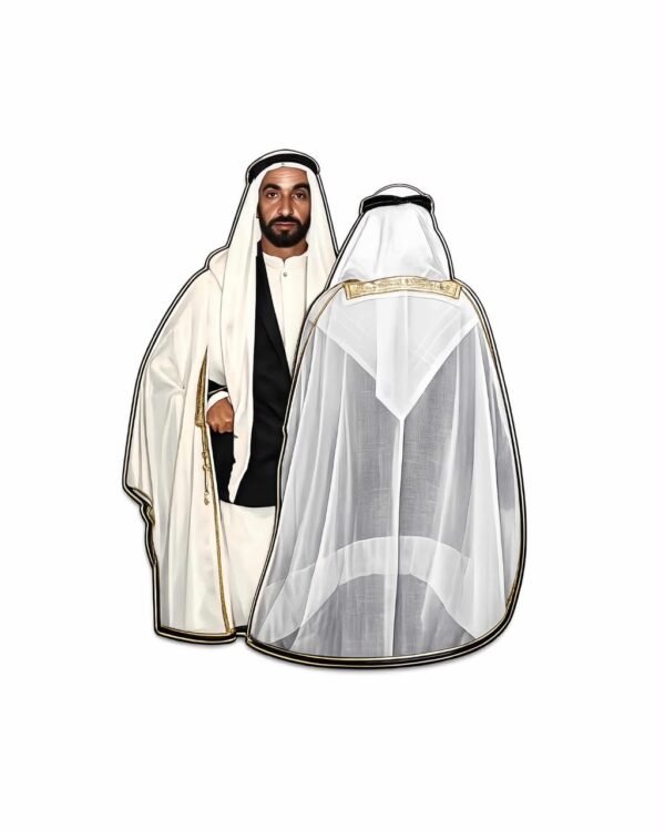 Zayed & Mohammed Brooch